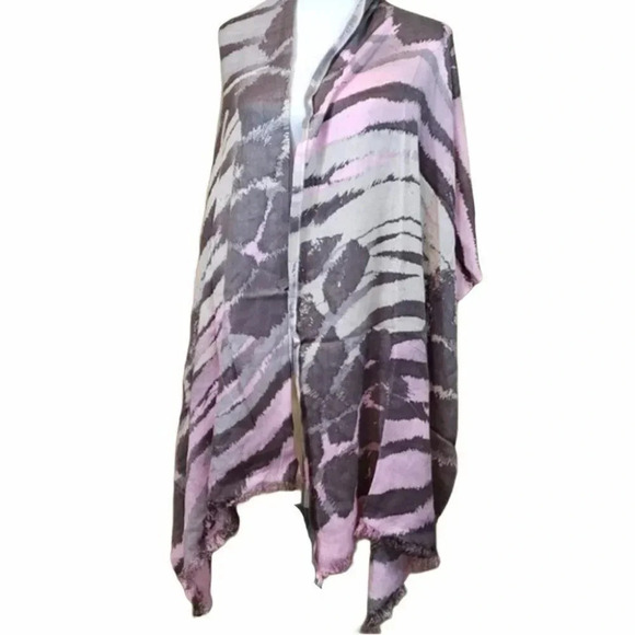 Regis pink/brown Fight like Girl Cancer scarf - Picture 3 of 5